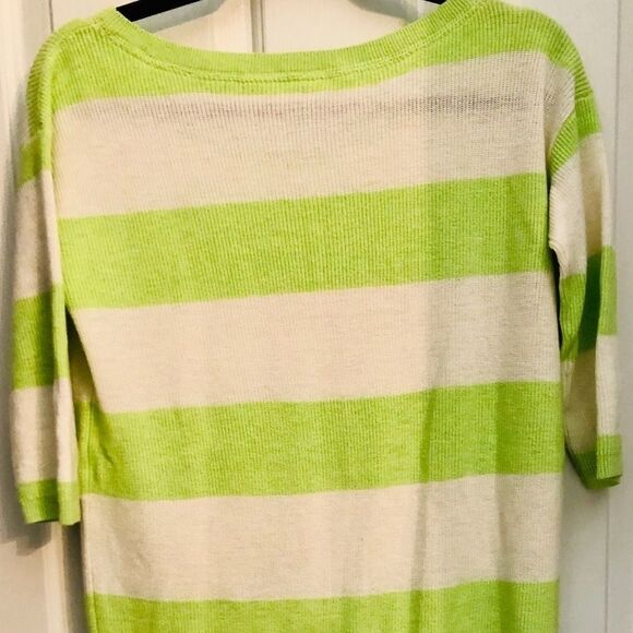 Women’s lime green and white striped Aeropostale - Picture 4 of 4